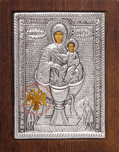 Life Giving Spring Silver Plated Icon
